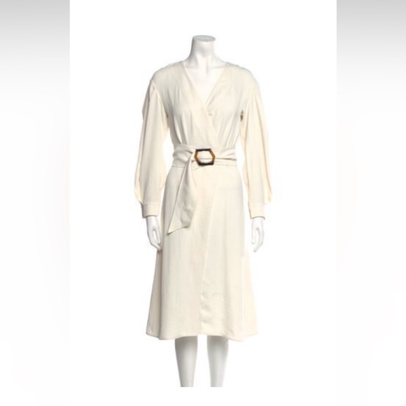 NWT- BA&SH V NECK MIDI LENGHT DRESS - Picture 1 of 3